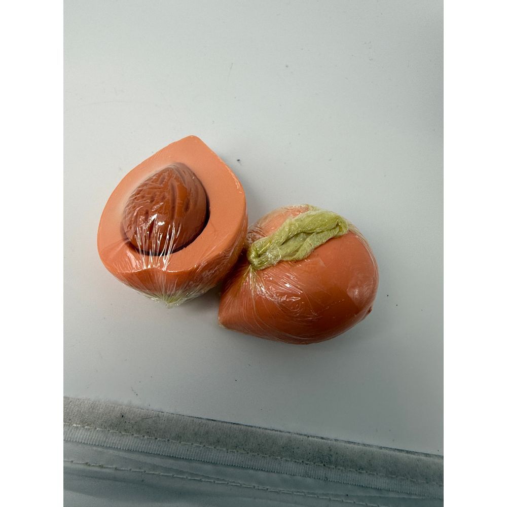 2 bars soap‎ on a rope Peach w pit